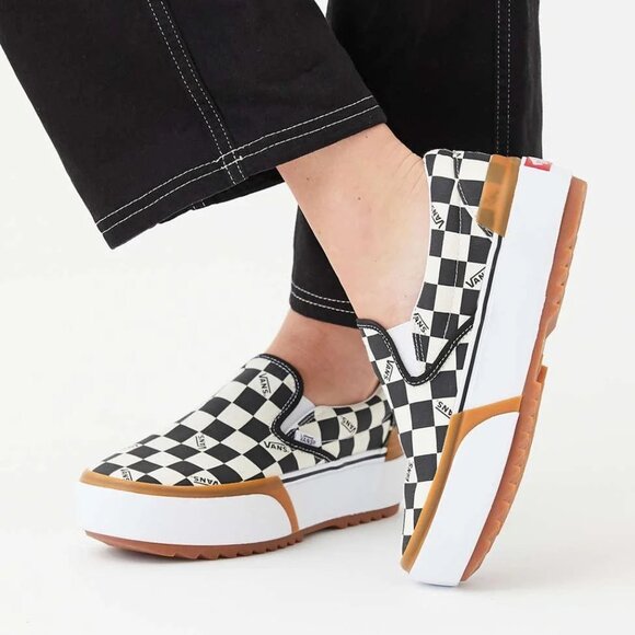 Vans Classic Slip-On Stacked 'Checkerboard' 10 - Picture 1 of 12
